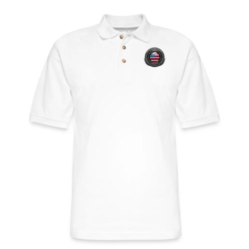 TAW SEAL flags USA - Men's Pique Polo Shirt