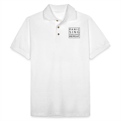 Panic – Sing – Applause – Repeat - Men's Pique Polo Shirt