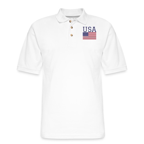USA American Flag - Fourth of July Everyday - Men's Pique Polo Shirt