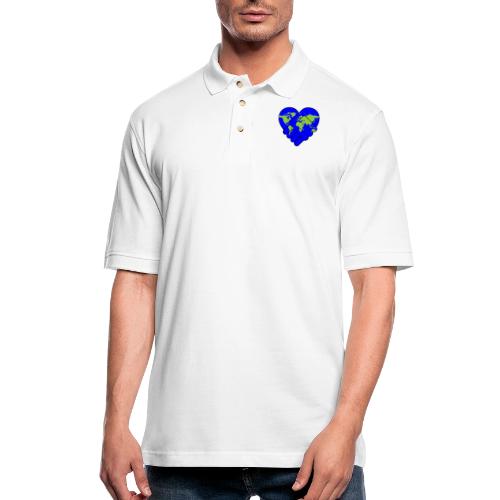 World United in Love - Men's Pique Polo Shirt