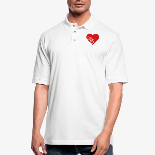 Bike in heart - Men's Pique Polo Shirt