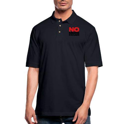 No More Excuses - Men's Pique Polo Shirt