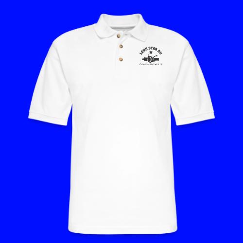 Lone Star BJJ - Come and Take It - Black and Red - Men's Pique Polo Shirt