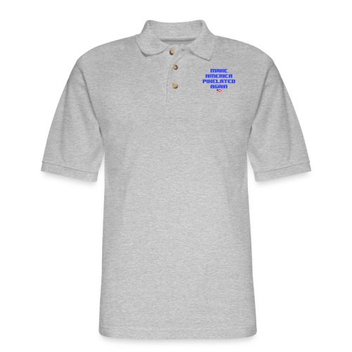 Pixelated America - Men's Pique Polo Shirt