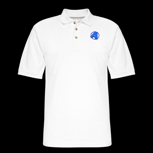 Awesomegamer Logo - Men's Pique Polo Shirt