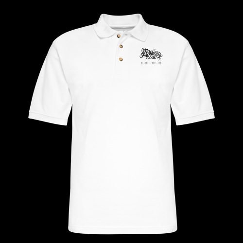 Magnolia Soul Logo - Men's Pique Polo Shirt