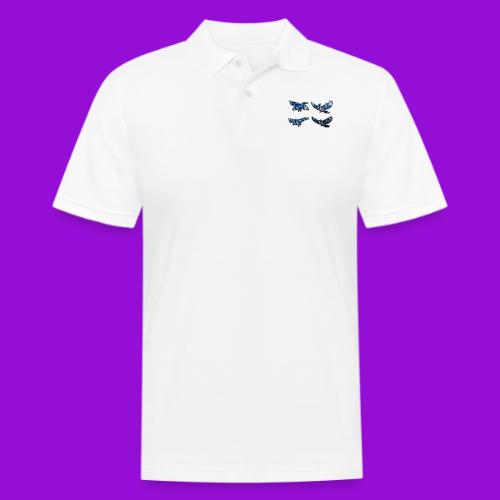 Silver Blue Jay Flight Stages - Men's Pique Polo Shirt
