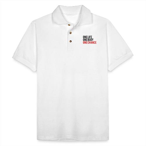 One Life One Body One Chance - Men's Pique Polo Shirt