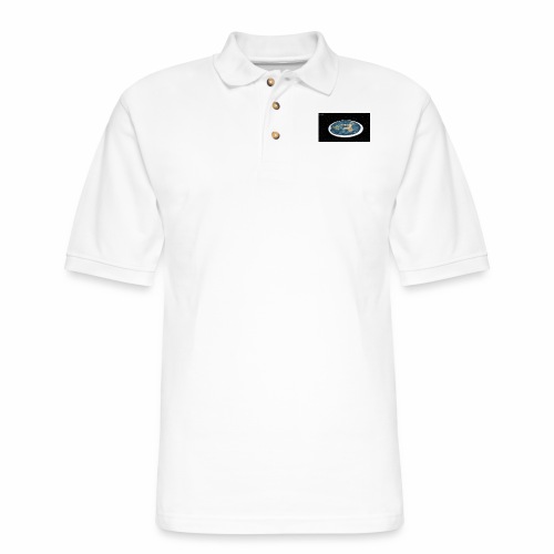 Flat Earth From Space - Men's Pique Polo Shirt