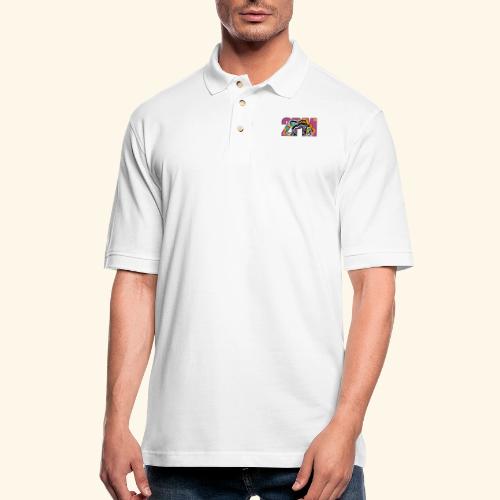 2PM Painted Fish - Men's Pique Polo Shirt