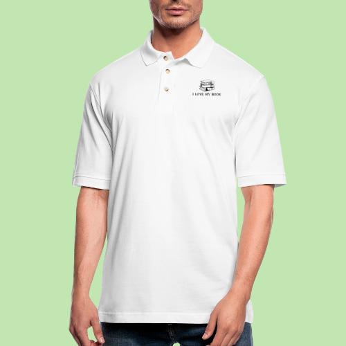 I love my book t-shirt - Men's Pique Polo Shirt