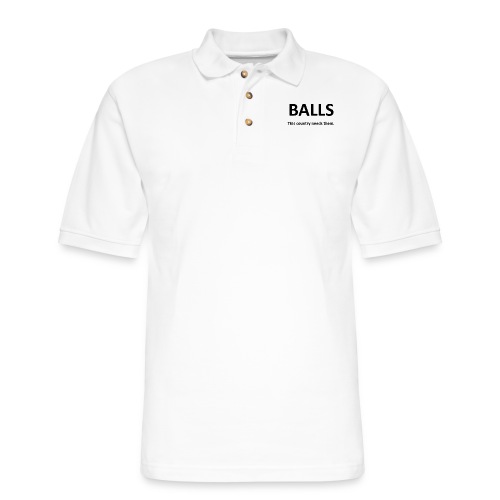 BALLS - Men's Pique Polo Shirt