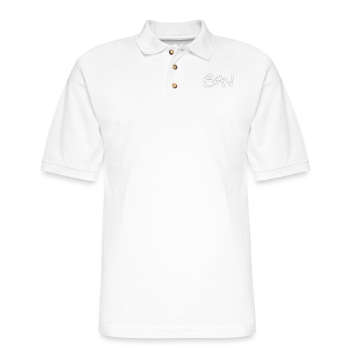 Classic Sav Logo - Men's Pique Polo Shirt