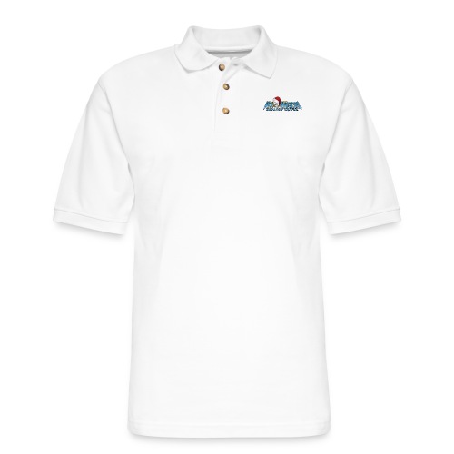 Krampus logo with white border - Men's Pique Polo Shirt