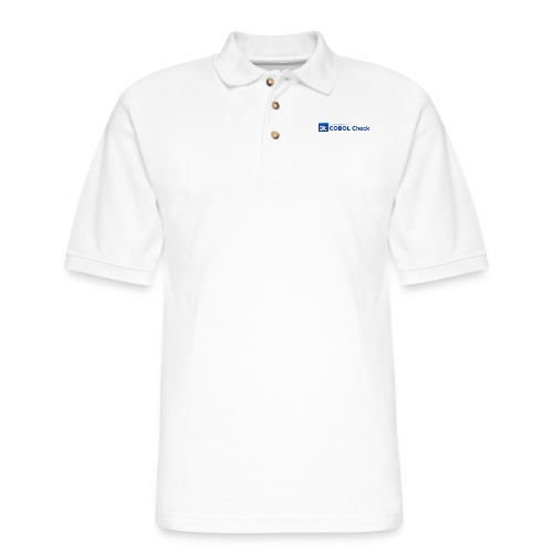 COBOL Check - Men's Pique Polo Shirt
