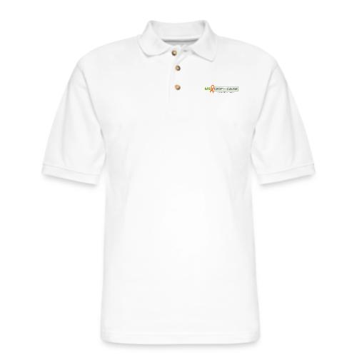 Horizontal Logo - Men's Pique Polo Shirt
