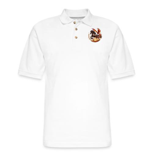 Year of the Horse Phoenix T Shirt, Lunar NY Gift - Men's Pique Polo Shirt
