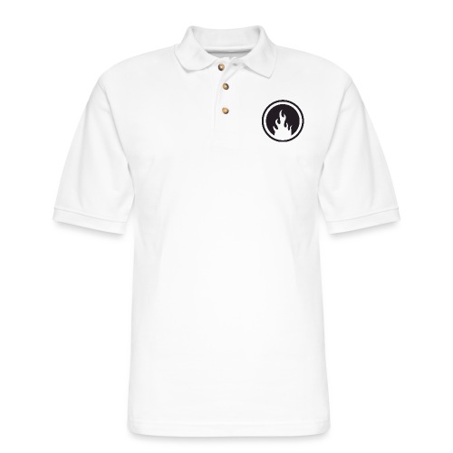 RC flame black - Men's Pique Polo Shirt