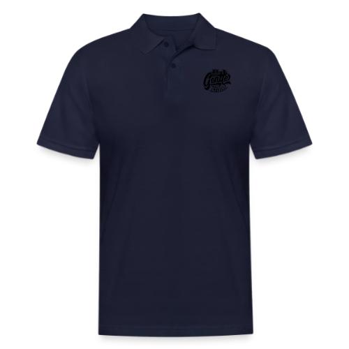 Black Typographic design - Men's Pique Polo Shirt
