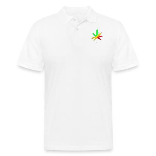 Rasta leaf - Men's Pique Polo Shirt