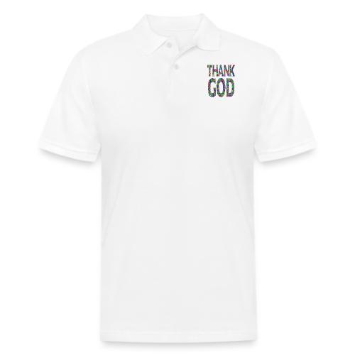 THANK GOD - Men's Pique Polo Shirt