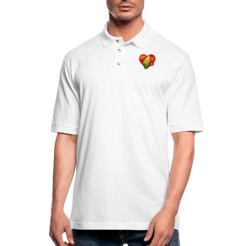 Corny Valentine T-Shirt - Men's Pique Polo Shirt