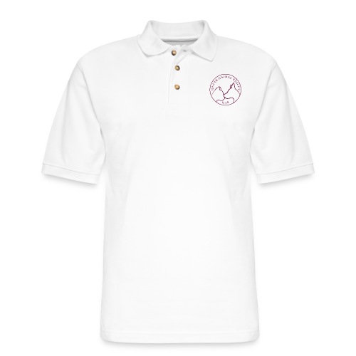 Merch with Maroon Logo - Men's Pique Polo Shirt