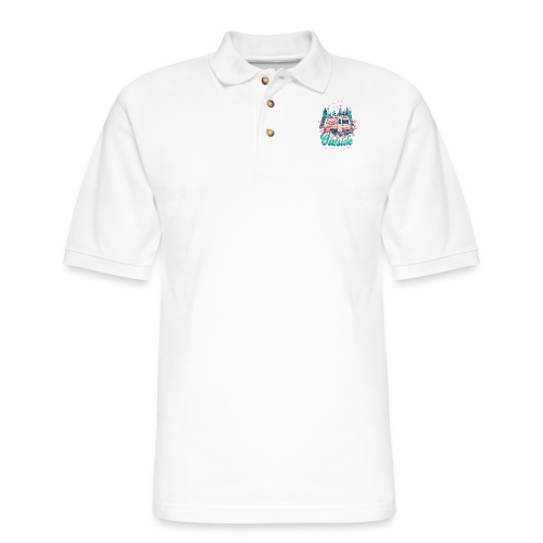 Outside, My Happy Place - Men's Pique Polo Shirt