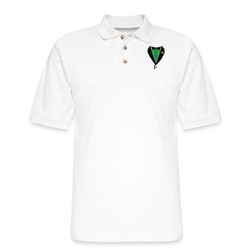 Jamaican Tuxedo Green - Men's Pique Polo Shirt