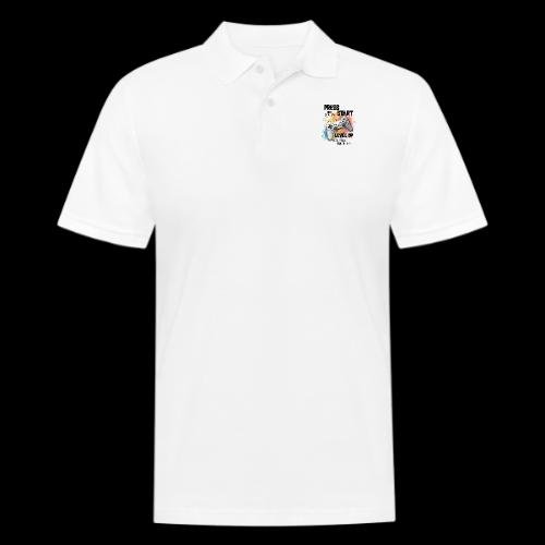 Press Start, Level Up - Men's Pique Polo Shirt