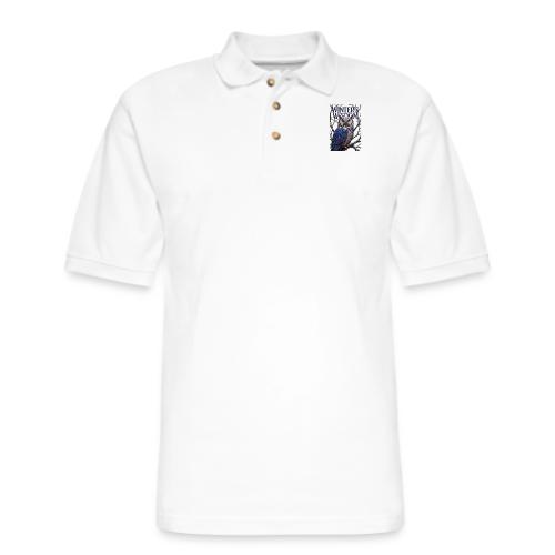 Crystalized Forest Owl T-Shirt - Men's Pique Polo Shirt
