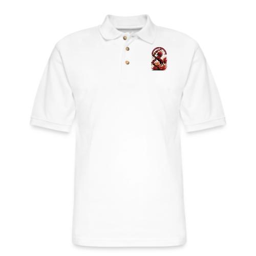 Year of the Horse Rise T Shirt,Lunar New Year Gift - Men's Pique Polo Shirt