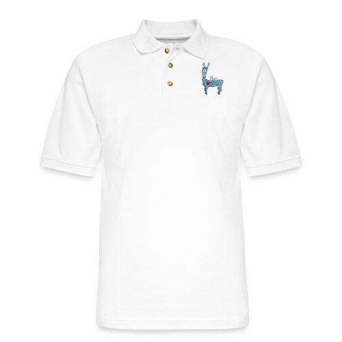 Cute llama - Men's Pique Polo Shirt
