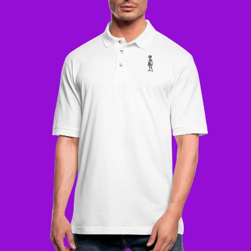 Silver Alien - Men's Pique Polo Shirt