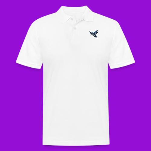 Silver Blue Jay in Flight - Men's Pique Polo Shirt