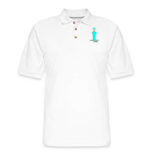 minecraftbros logo9 - Men's Pique Polo Shirt