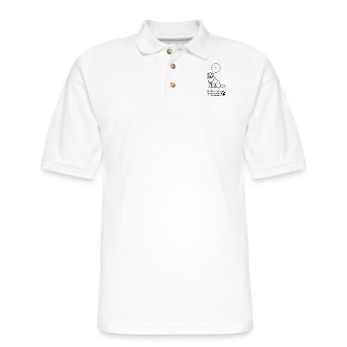 My Pet's Bladder World T-Shirt | Funny Dog/Cat Own - Men's Pique Polo Shirt