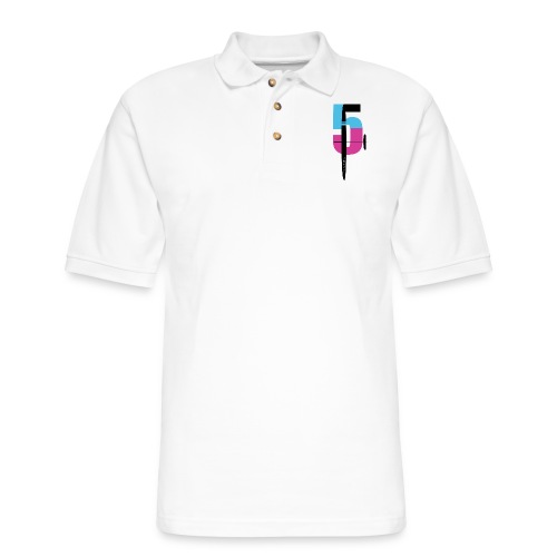F5J Vertical Wing - Men's Pique Polo Shirt