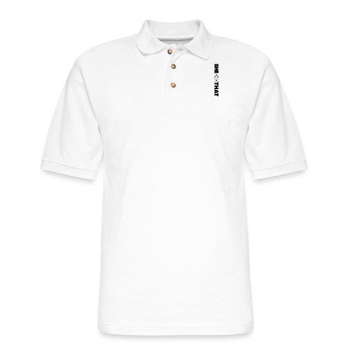 She Did That Large Design - Men's Pique Polo Shirt