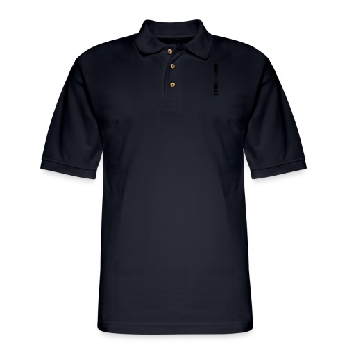 She Did That Large Design - Men's Pique Polo Shirt