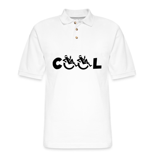 Cool wheelchair user * - Men's Pique Polo Shirt