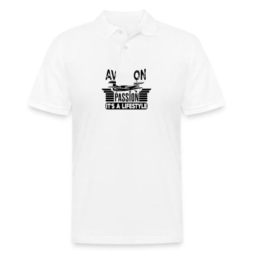 Aviation Passion It's A Lifestyle - Men's Pique Polo Shirt