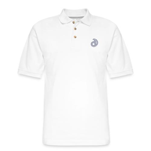 White Embroidered Palette - Men's Pique Polo Shirt
