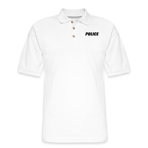 Police Black - Men's Pique Polo Shirt