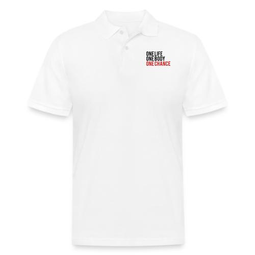 One Life One Body One Chance - Men's Pique Polo Shirt