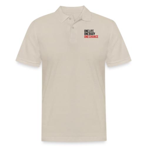One Life One Body One Chance - Men's Pique Polo Shirt
