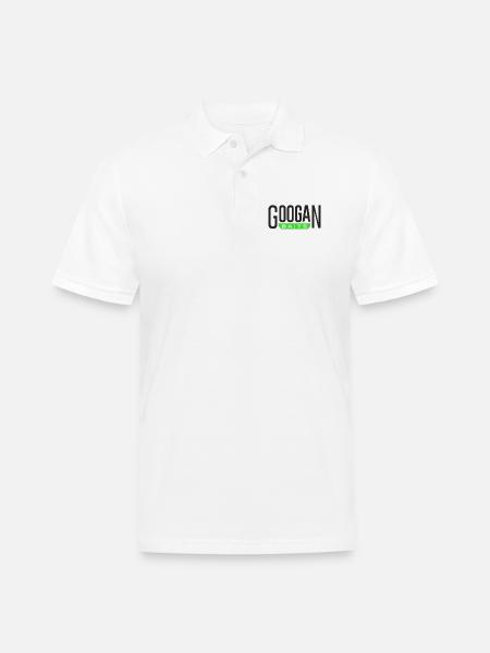 GOOGAN BAITS - Men's Pique Polo Shirt - white