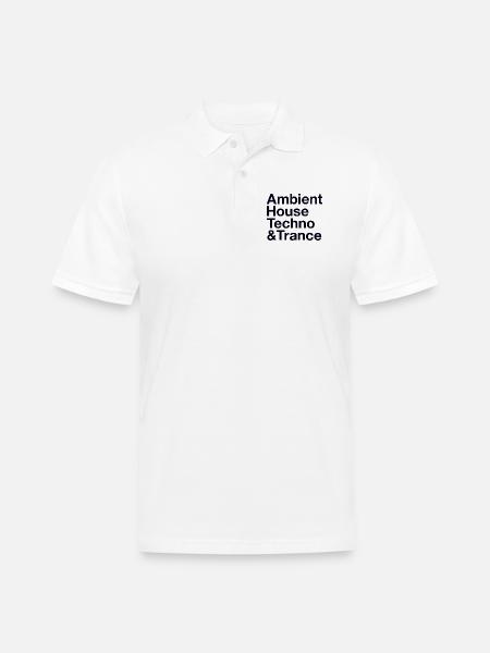 Music Style Rave - Men's Pique Polo Shirt - white