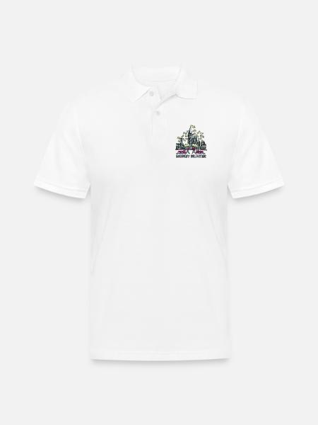 money hunter - Men's Pique Polo Shirt - white