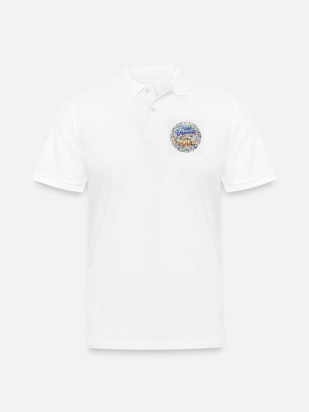 Turn Dreams Into Plans - Men's Pique Polo Shirt - white
